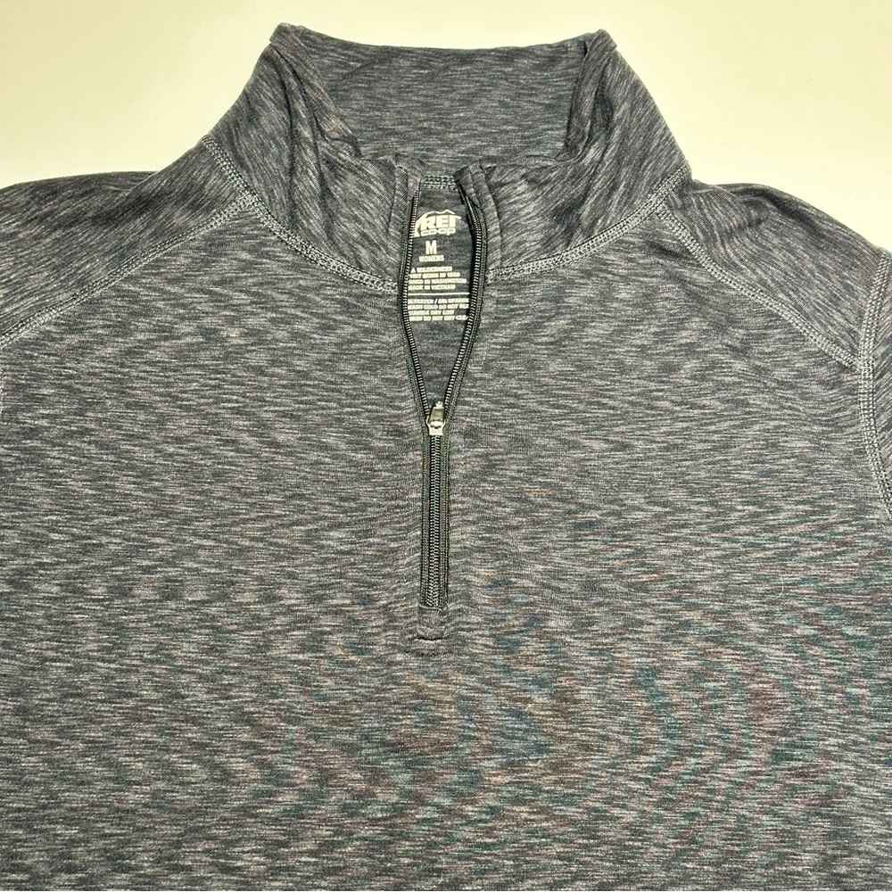 Rei Midweight Base Layer Quarter-Zip Pullover Lon… - image 5